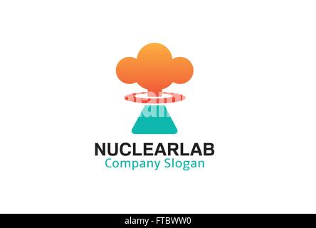 Nuclear Lab Design Illustration Stock Vector