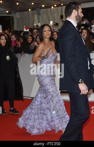 2016 BRIT Awards held at the O2 - Arrivals.  Featuring: Rihanna Where: London, United Kingdom When: 24 Feb 2016 Stock Photo