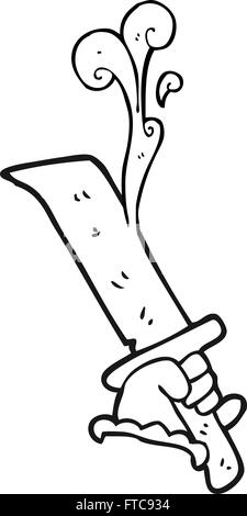 freehand drawn cartoon bloody sword Stock Vector Image & Art - Alamy