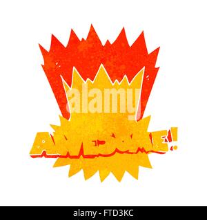 awesome freehand drawn retro cartoon shout Stock Vector
