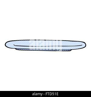 freehand drawn cartoon empty plate Stock Vector