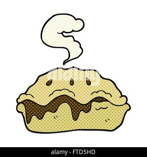 freehand drawn cartoon hot pie Stock Vector