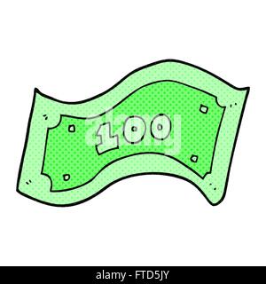 freehand drawn cartoon 100 dollar bill Stock Vector Image & Art - Alamy
