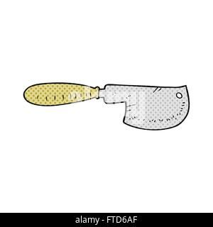 freehand drawn cartoon meat cleaver Stock Vector