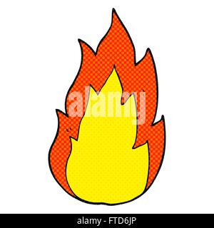 freehand drawn cartoon fire Stock Vector