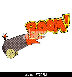 freehand drawn cartoon cannon firing Stock Vector Image & Art - Alamy