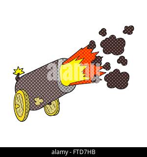 freehand drawn cartoon cannon firing Stock Vector Image & Art - Alamy