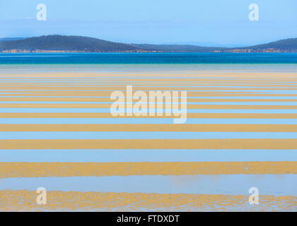 Low Tide near Sorrell, Tasman Peninsula, Tasmania, Australia Stock Photo