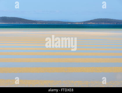 Low Tide near Sorrell, Tasman Peninsula, Tasmania, Australia Stock Photo