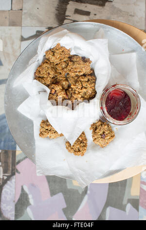 Homemade Granola Bars Stock Photo