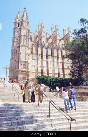 Cathedral. Palma de Mallorca, Balearic Islands, Spain. Stock Photo