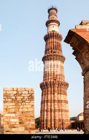 Qutub Minar Tower Stock Photo