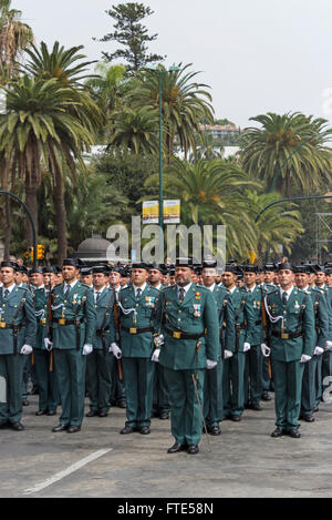 The Civil Guard (Guardia Civil) military force during the Spanish Stock ...