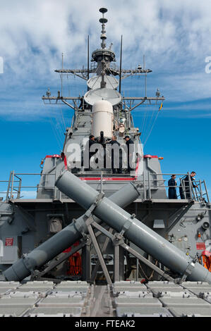 140301-N-WD757-150 MEDITERRANEAN SEA (MAR. 1, 2014) – Sailors wipe away sea salt from a close-in weapons system during a fresh water wash down aboard the guided-missile destroyer USS Arleigh Burke (DDG 51). Arleigh Burke is on a scheduled deployment in support of maritime security operations and theater security cooperation efforts in the U.S. 5th and 6th Fleet area of responsibility. (U.S. Navy photo by Mass Communication Specialist 2nd Class Carlos M. Vazquez II/Released)  Join the conversation on Twitter ( https://twitter.com/naveur navaf )  follow us on Facebook ( https://www.facebook.com/ Stock Photo