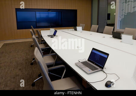 Large empty business conference room - USA Stock Photo
