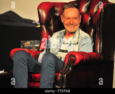 England legend Paul Gascoigne at the Epstein Theatre, Liverpool.  Featuring: Paul Gascoigne Where: Liverpool, United Kingdom When: 26 Feb 2016 Stock Photo