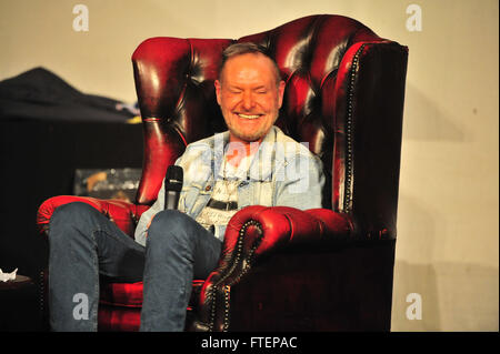 England legend Paul Gascoigne at the Epstein Theatre, Liverpool.  Featuring: Paul Gascoigne Where: Liverpool, United Kingdom When: 26 Feb 2016 Stock Photo