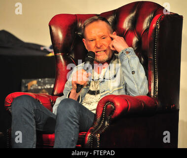 England legend Paul Gascoigne at the Epstein Theatre, Liverpool.  Featuring: Paul Gascoigne Where: Liverpool, United Kingdom When: 26 Feb 2016 Stock Photo