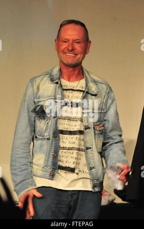 England legend Paul Gascoigne at the Epstein Theatre, Liverpool.  Featuring: Paul Gascoigne Where: Liverpool, United Kingdom When: 26 Feb 2016 Stock Photo