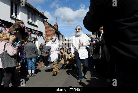 Bolney, Sussex, UK. 28th March, 2016.  Competitors take part in the Bolney Pram Races held every year on Easter Bank Holiday Monday . This year they are raising money for Chailey Heritage and the Service by Emergency Rider Services charities  Credit:  Simon Dack/Alamy Live News Stock Photo