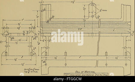 Mechanical drawing for trade schools (1909) Stock Photo