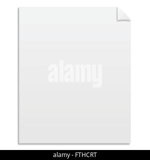 Background of blank paper sheet. Vector illustration Stock Vector Image ...