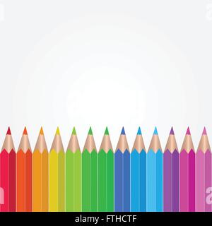 Colored Pencils Illustration Stock Vector