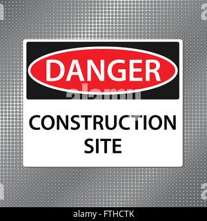 Danger Construction Sign Stock Vector