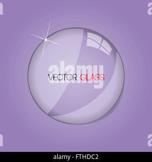 Glass Lens Vector Illustration Stock Vector