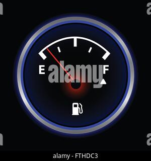 Gas Gauge Illustration Stock Vector