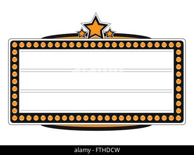 Blank Cinema Billboard Vector Design Stock Vector
