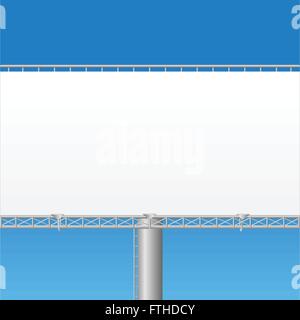Blank billboard vector illustration Stock Vector