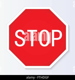 Stop sign vector illustration Stock Vector