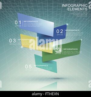 modern abstract translucent bar chart infographic elements Stock Vector ...