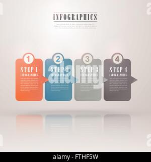modern flat speech bubble infographic elements template Stock Vector ...