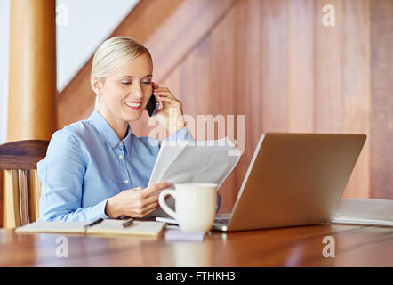 Making appointment for next business meeting Stock Photo