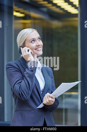 I'm right outside Stock Photo