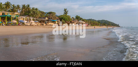 Waterfront Pubs at Klong Nin Beach, Koh Lanta Island, Thailand Stock Photo