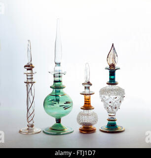 Egyptian perfume / scent bottles with droppers Stock Photo