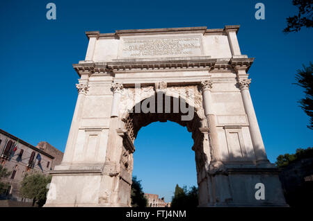 Italy, Lazio, Rome, Arco Di Tito, Arch of Titus, Stock Photo