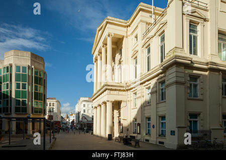 Sunny afternoon at Brighton town hall, England. Stock Photo