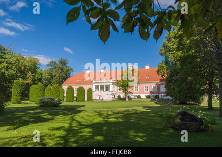 Exterior and park of Sagadi manor. A rococo-style manor house was built in 1749-1753. Stock Photo