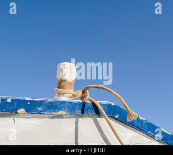 Detail of a wooden boat Stock Photo