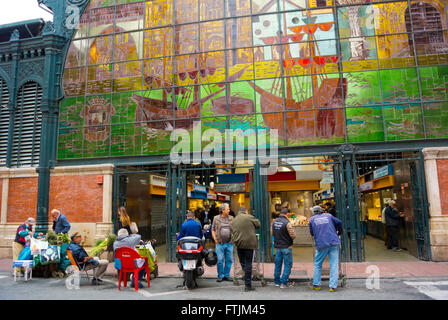 Mercado Central Atarazanas, market hall, Malaga, Andalucia, Spain Stock Photo