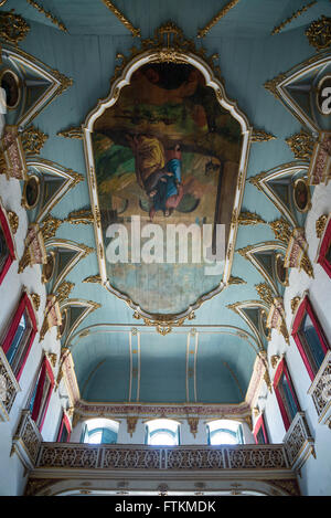 Interior of Church of Sao Pedro, Largo Terreiro de Jesus, Salvador, Bahia, Brazil Stock Photo