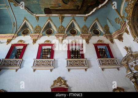 Interior of Church of Sao Pedro, Largo Terreiro de Jesus, Salvador, Bahia, Brazil Stock Photo