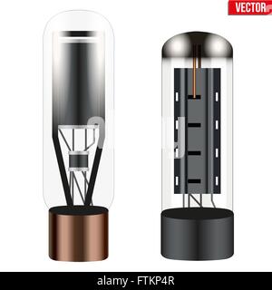 Vector Electronic vacuum tube Stock Vector