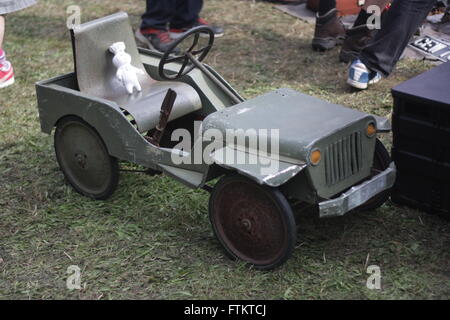 Vintage Jeep pedal car Stock Photo