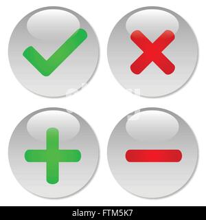 Web Buttons Illustration Stock Vector