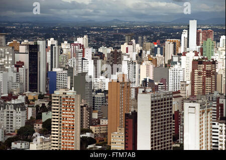 Aerial view of the downtown Curitiba Stock Photo